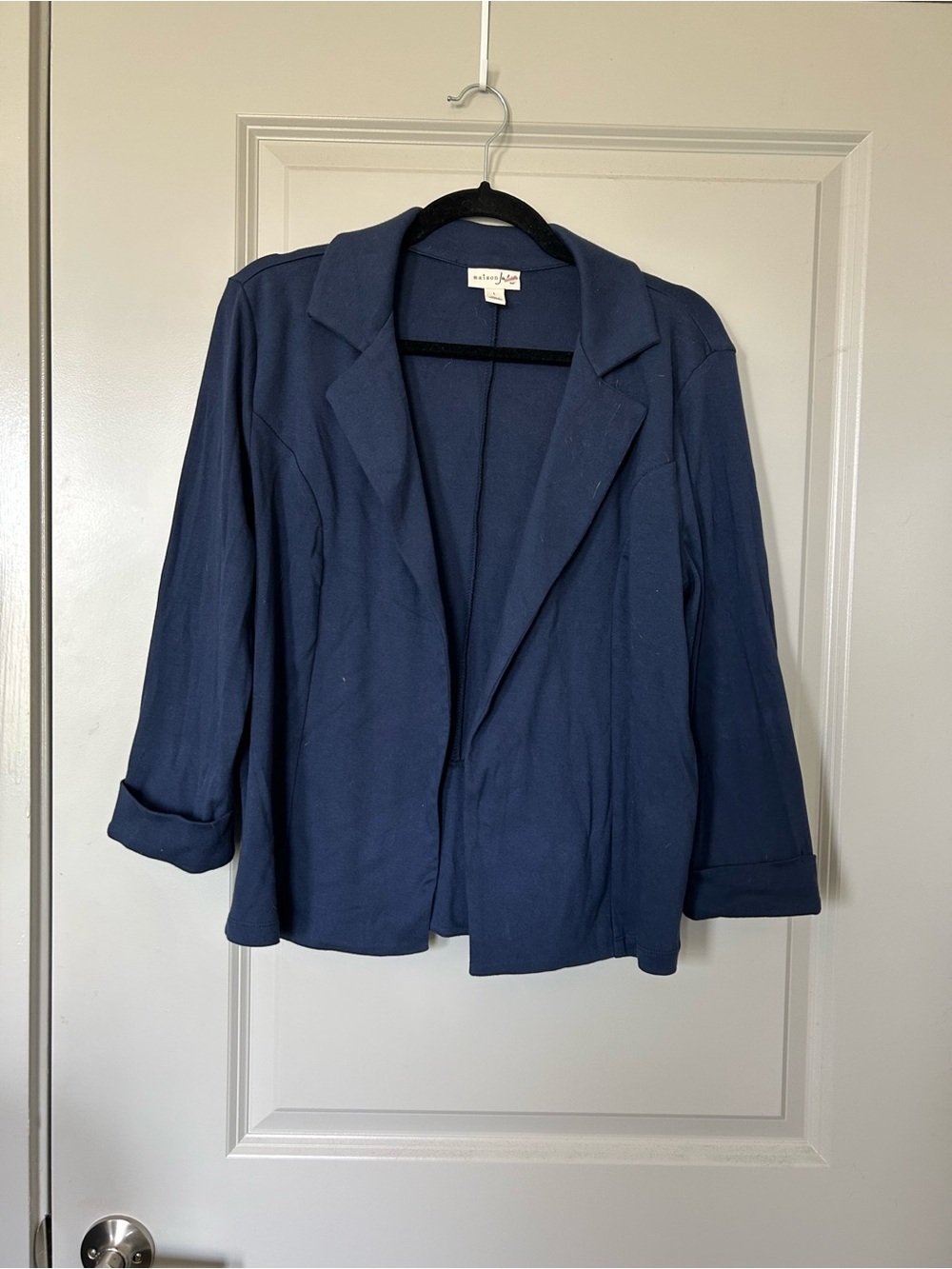 Maison Jules Navy Open-Front Blazer